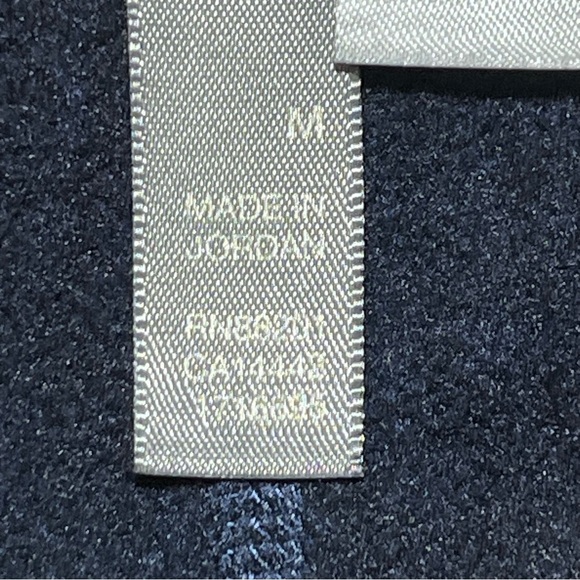 Mondetta Fleece Lined Jogger Pants Womens Size Medium Blue Striped Pockets - Picture 7 of 11
